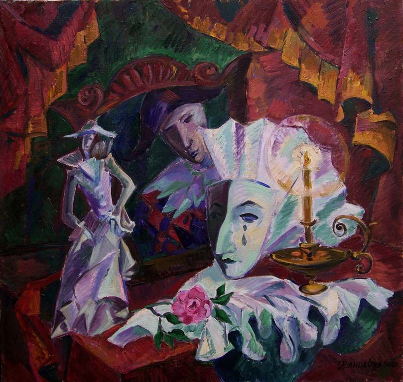 Натюрморт с театральной маской.