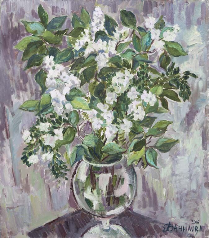 Белая гортензия.