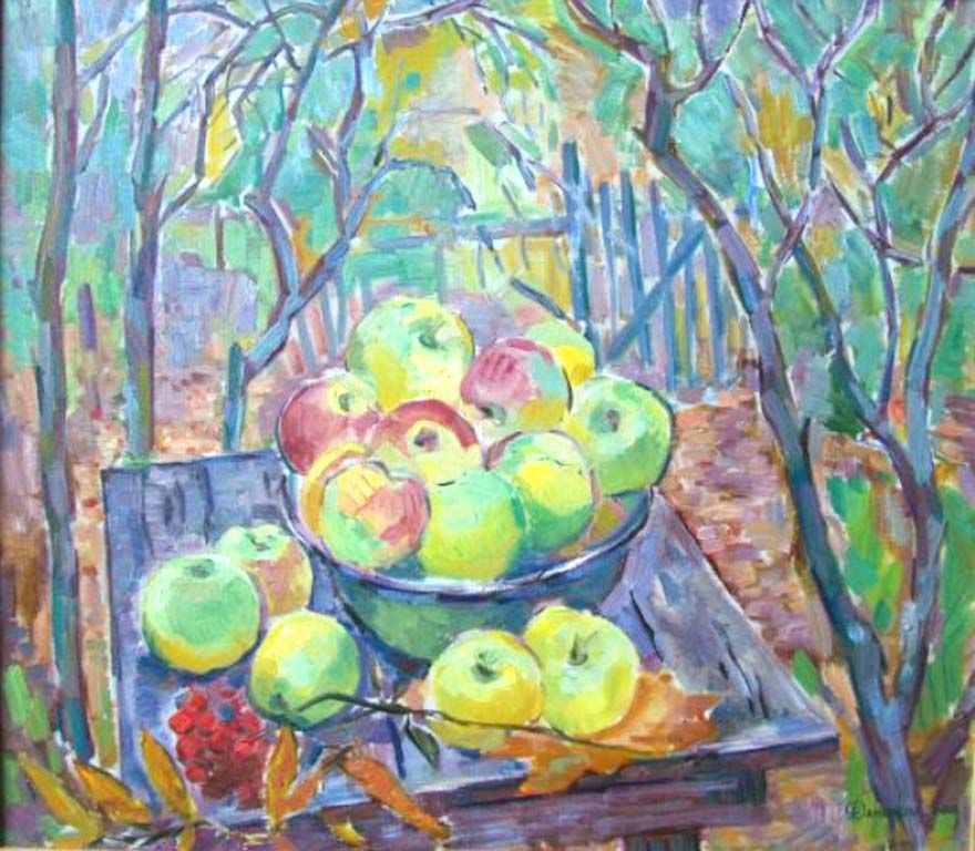 Осень. Яблоки.