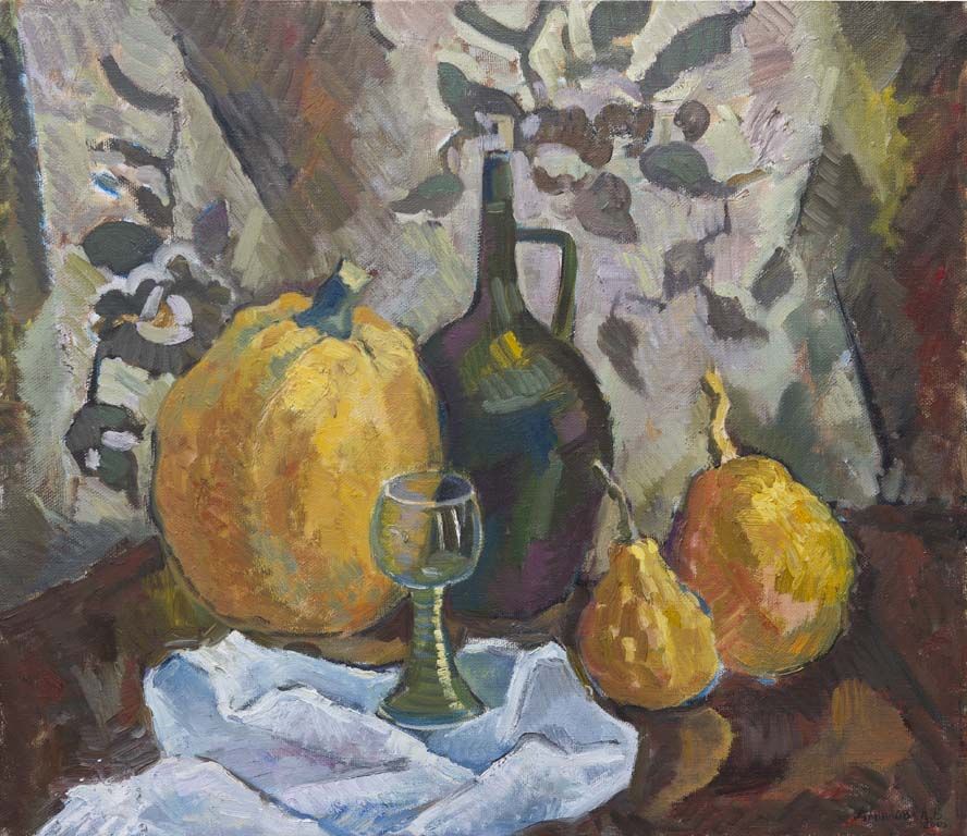 Натюрморт с тыквами.