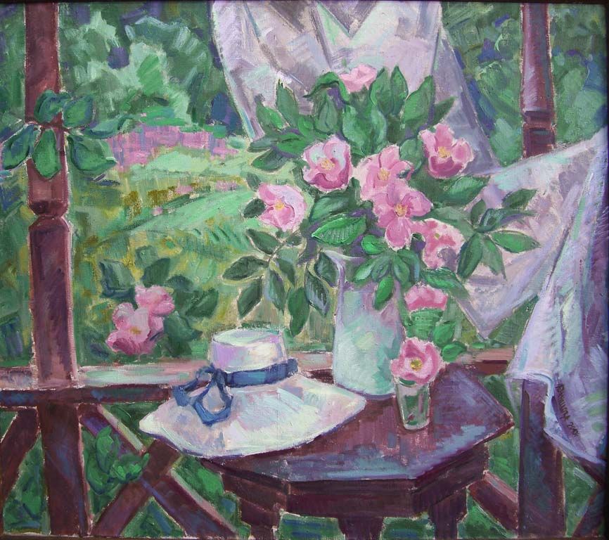 Шиповник на веранде