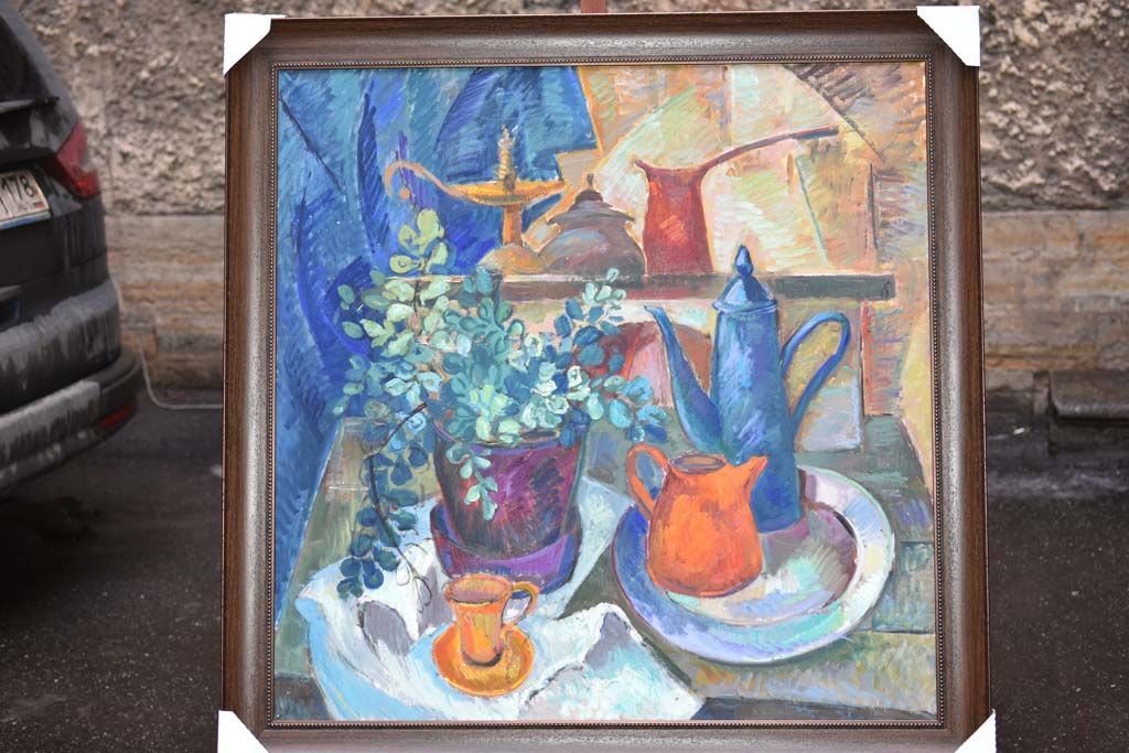 Натюрморт с синим кувшином.